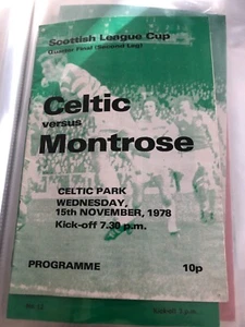 Celtic v Montrose 15. November 1978 - Bild 1 von 1