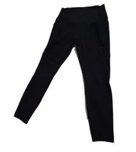 Spyder Workout Leggings Womens Medium Black Capri Cropped Stretch + Side Pockets - Picture 1 of 8
