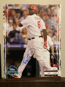 Ryan Howard Signed Phillies Photo 8.5x11 Limited Edition AUTO Autographed JSA - Picture 1 of 2