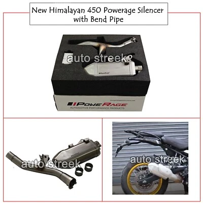 Für Royal Enfield New Himalayan 450 Powerage Schalldämpfer mit gebogenem Rohr - Image 1 of 4