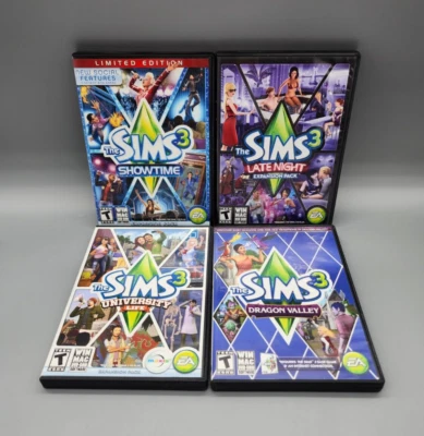 The Sims 3 Expansion Pack Bundle (Showtime, Late Night, University, Dragon) PC - Bild 1 von 4