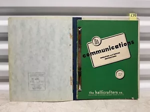 Hallicrafters Operating Service Instruction Communications Receiver HT-32 - Picture 1 of 9