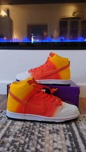 Nike SB Dunk High Sweet Tooth Amarillo Orange UK 9.5 USA 10.5 EU 44.5 FN5107 700 - Picture 1 of 12