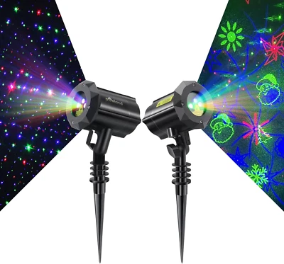 Christmas Projector Lights Set of 2 - Image 1 of 4