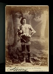 Vintage Cabinet Card Actor Charles Francis Coghlan as Orlando Sarony Photo - Picture 1 of 2