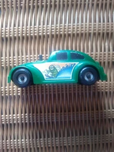 Vintage 1980 Ideal Green Volkswagen Beetle Battery Operated Toy Car Untested  - Picture 1 of 4