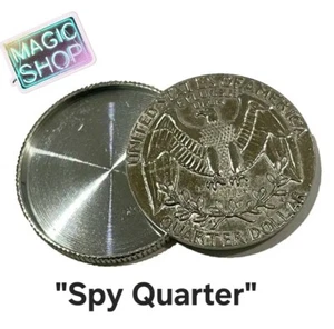 Magic Trick Spy Quarter Hollow Coin Magicians Prop T1 - Picture 1 of 7
