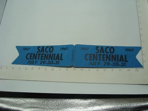 original 1967 SACO CENTENNIAL (maine) paper item, folded as shown, neat - Picture 1 of 4