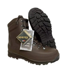 NEW Iturri Brown Leather Goretex Cold Wet Weather Combat Boots Size 10M Male UK - Picture 1 of 7