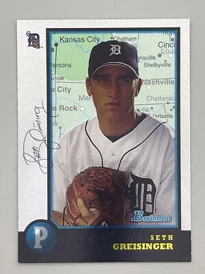 Seth Greisinger 1998 Bowman International #380 Detroit Tigers Baseball Card - Image 1 of 2