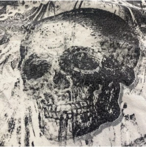 Archaic Men Tshirt Size XL V-Neck Skull Skeleton All Over Print Gothic🙏 - Picture 1 of 10