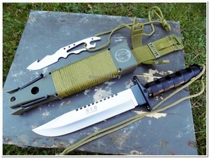 MFH® Survival Outdoor Army Knife "JUNGLE II" w/ Varios Survival Equipment - New - Picture 1 of 10