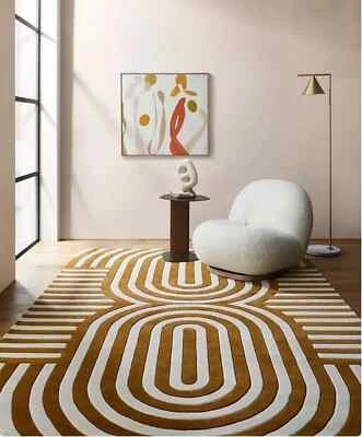 Handgetufteter Wollteppich Wollteppich Handarbeit Wollteppich Modern Teppich ... - Bild 1 von 3