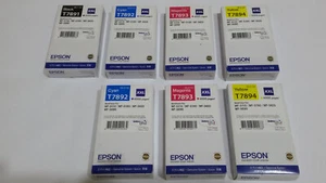 Original Epson Tinten CMYK T7891 T7892 T7893 T7894 XXL WF-5150 5190 5620 5690 - Bild 1 von 33