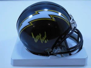 LORENZO NEAL SIGNED SAN DIEGO CHARGERS MINI HELMET YELLOW PAINT PEN AUTOGRAPH - Picture 1 of 1