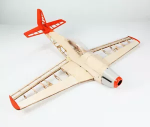 Upgraded RC Laser Cut Plane Balsa Wood Airplane P51 Model Kit Wingspan 100cm - Picture 1 of 12