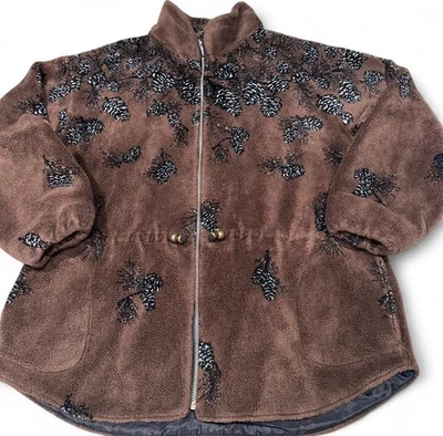 Chaqueta polar Denali marrón talla aproximada XL Foto 1 de 4