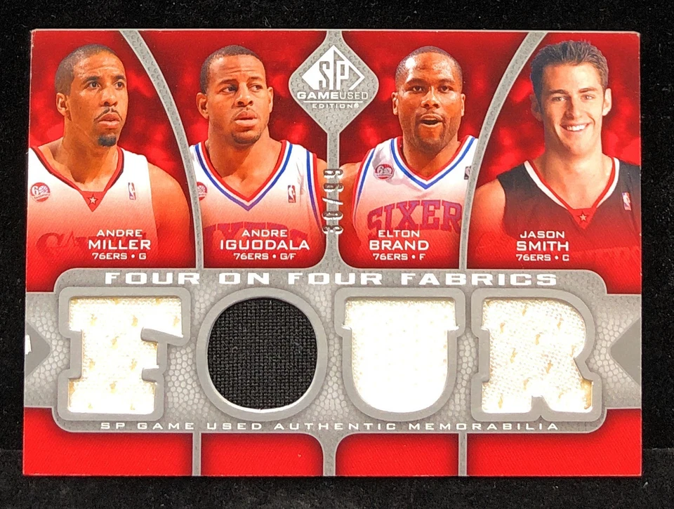 2009-10 SP游戏使用4对4面料#FPHITOR Iguodala品牌Bosh Bargnani /99 — 第 1/2 张图片