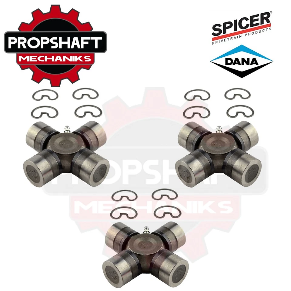 3 x SPL55-1X Spicer eje de transmisión trasero junta universal Ford GMC, Chev 1.375"x4.188" Foto 1 de 2