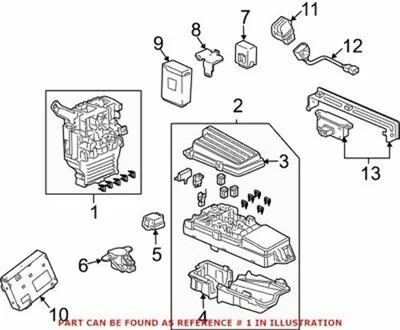 Nuevo conjunto de caja de fusibles genuino Acura RDX (2010-2012) OE 38200STKA03 Foto 1 de 4