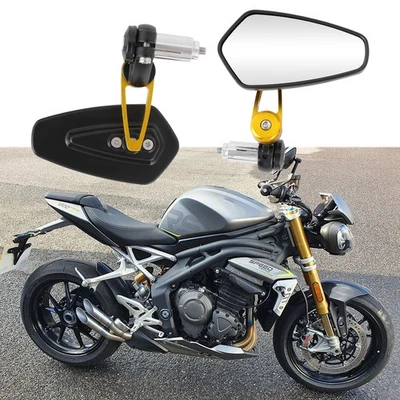 Концевые зеркала с рулем 7/8 дюйма 22 мм для мотоцикла Triumph Speed Triple 1200 RS RX - Изображение 1 из 4