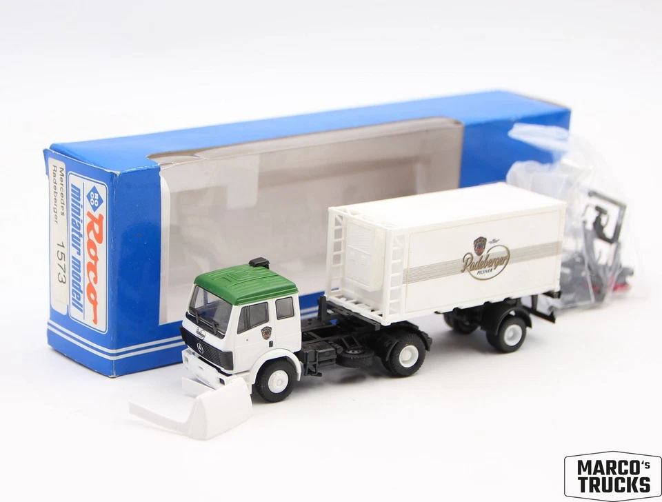 Roco MB Mercedes SK 88 Container semitrailer „Radeberger“ No. 1573 1:87 /RO270 - Image 1 of 1