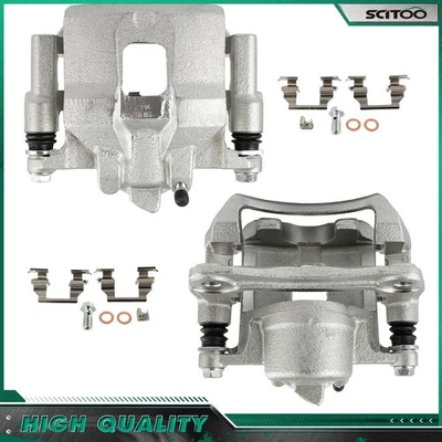 For 1998-2002 Chevrolet  Prizm  L4 1.8L Front Pair Brake Calipers w/ Bracket - Image 1 of 4