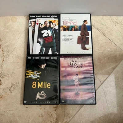 DVD Movie Lot: 21, The Terminal, 8 Mile, For Love Of The Game - Kevin Costner - image 1 of 4