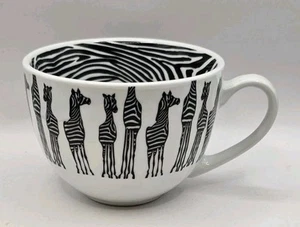 Pier 1 Porcelain Zebra Coffee Mug - Picture 1 of 5