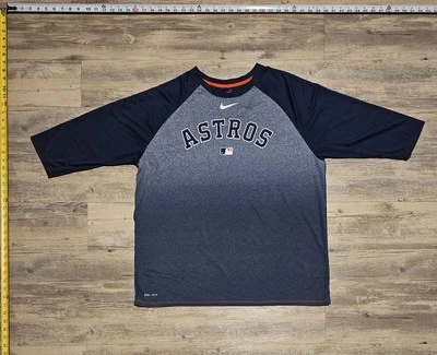 NIKE Houston Astros MLB Authentic Dri-Fit Long Sleeve Men's 2XL. SUPER RARE.  - Image 1 of 4