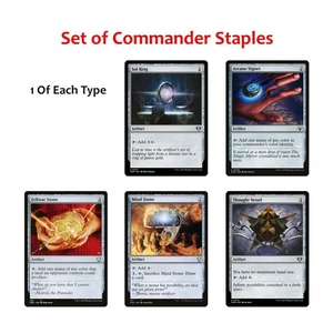 Set x5 Sol Ring Arcane Signet Fellwar Stone Thought Vessel MTG 1 of EACH NM - Picture 1 of 6