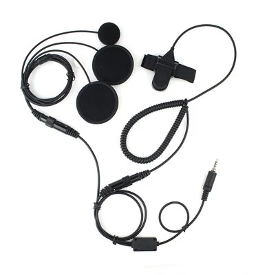 Pro Motorcycle Helmet Headset Earpiece PTT for YAESU VX-6R/7R VX-6E/7E/120 - Image 1 of 4