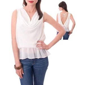 SISI Open Back Top Weiß S - Bild 1 von 2