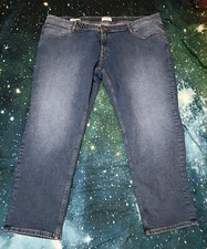 Jack & Jones +Fit W46" L32" Slim Glenn Mens Blue Stretch Jeans