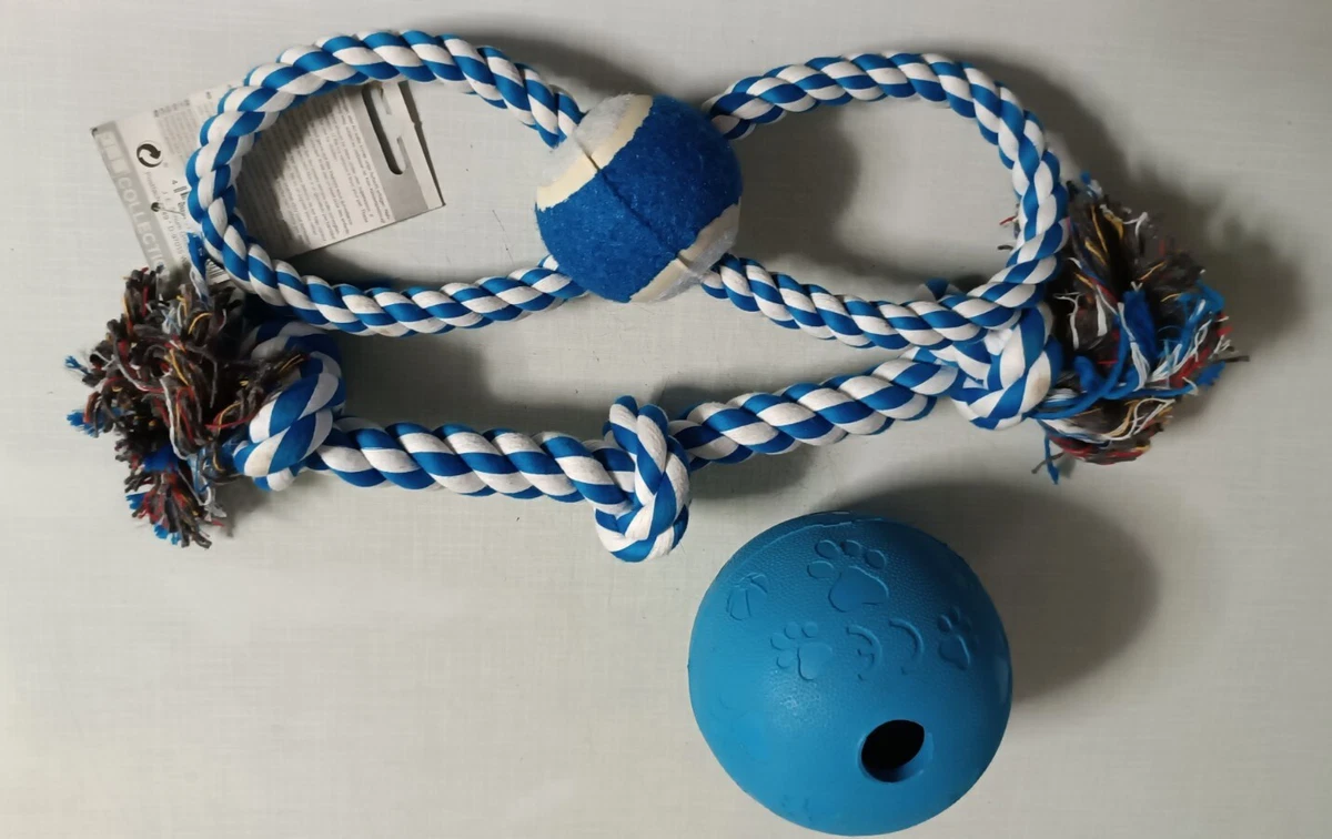 Otterly Pets Hundespielzeug (8-teilig) – Robuste Seile & Unzerstörbarer Naturkautschukball Für Kleine Hunde