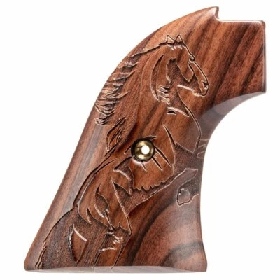 HERITAGE MANUFACTURING, INC Heritage 22LR ENGRAVED HORSE WOOD GRIPS - FAST SHIPPING