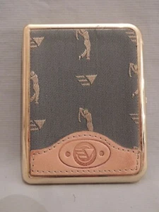 Sammlerstück Zigarettenetui Enzo Carini Bronze - geprägter Stoff - Leder - Bild 1 von 11