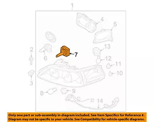 FORD OEM 02-23 Escape Front Lamps Headlamp Components-High Beam Bulb 93BZ13466A - Picture 1 of 2