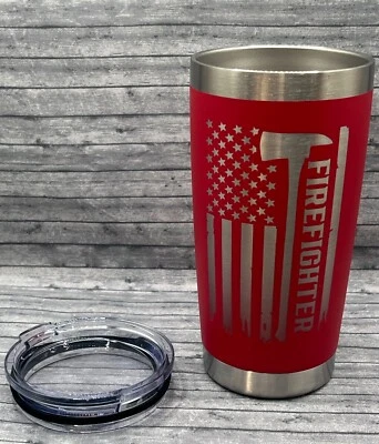 Vaso de café bombero 20 fl oz varios colores disponibles envío gratuito Foto 1 de 3