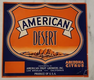 Label American Desert Fruit Growers Los Angeles Calufornia - Picture 1 of 1