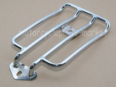 Chrome Solo Seat Luggage Rack For Harley Davidson Sportster XL883 1200 2004-2015 - Image 1 of 4