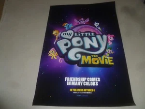 MY LITTLE PONY THE MOVIE DOUBLE SIDED POSTER 2017 HASBRO MLP LIONSGATE - Picture 1 of 5