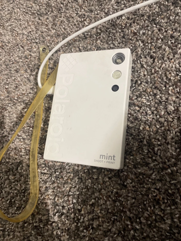 Cámara de impresión instantánea Polaroid Mint 2x3" con tecnología Zink (blanca) sin probar  Foto 1 de 4