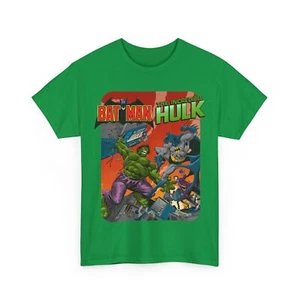 Batman Vs Incredible Hulk T-Shirt - DC Comics/Marvel 1970s Team-Up - Joker - Picture 1 of 57