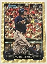 2012 Bowman Chrome Nyjer Morgan Superfractor #1/1 Milwaukee Brewers Pirates