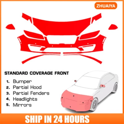 Kit de sujetador transparente de película de protección de pintura precortada de 8,5 millas PPF para Lincoln MKZ 2017-2020 Foto 1 de 4