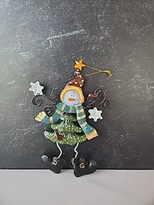 Metal Snowman Christmas Ornament - Picture 1 of 10
