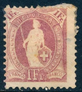 Switzerland Stamp # 87 Mint OG H - Picture 1 of 4
