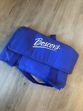 NEW Boscov’s Blue Cooler Bag insulated 12” Long 7” Tall zip-up Department Store