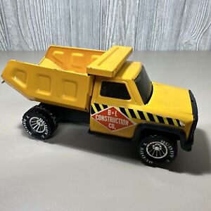 VINTAGE BUDDY L TRUCK YELLOW B+L CONSTRUCTION CO ADVERTISING Toy 